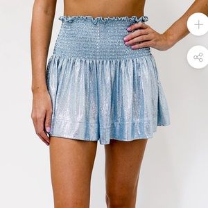 Queen of Sparkles Light Blue Shorts